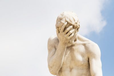 Facepalm-Statue-Shutterstock – The Adelaide Review